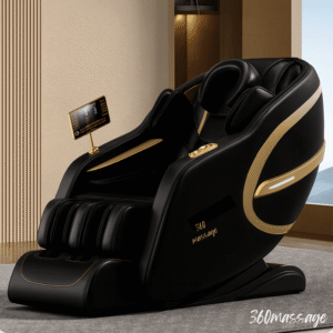 black massage chair