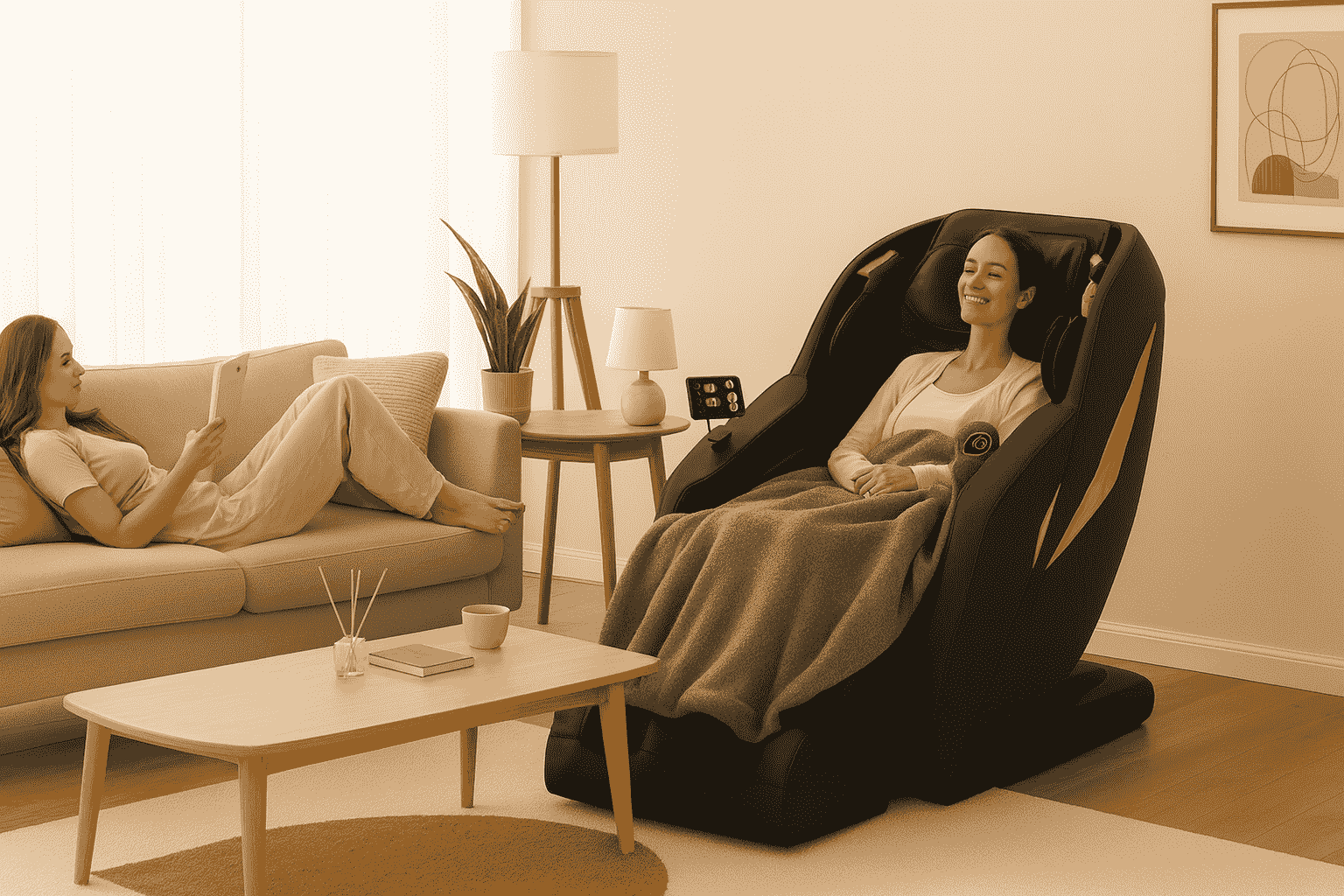 soma massage chair in home