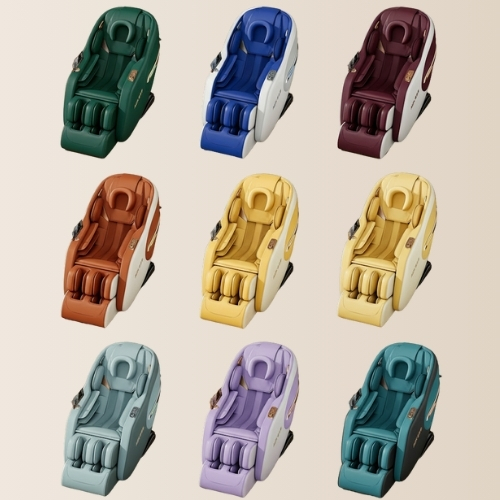 different colors of massage chairs