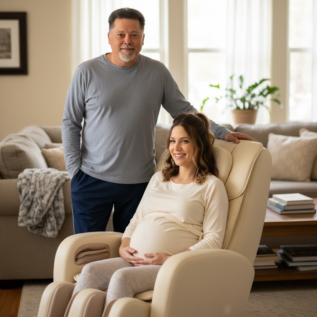 Duke Cassel and his pregnant wife