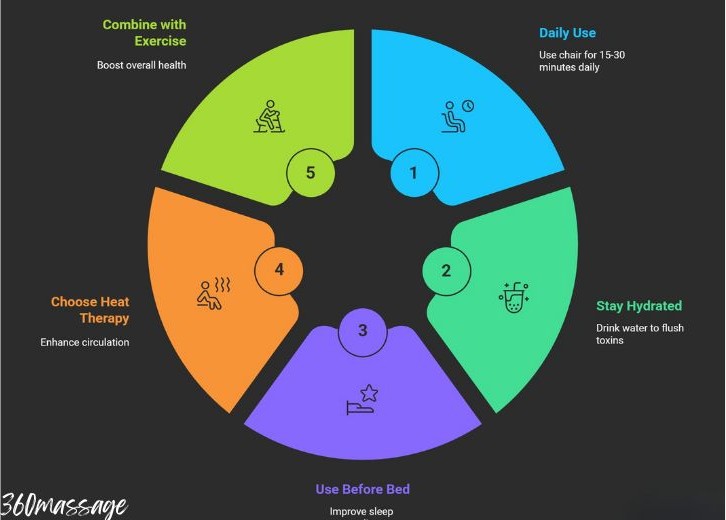 using massage chairs better infographic