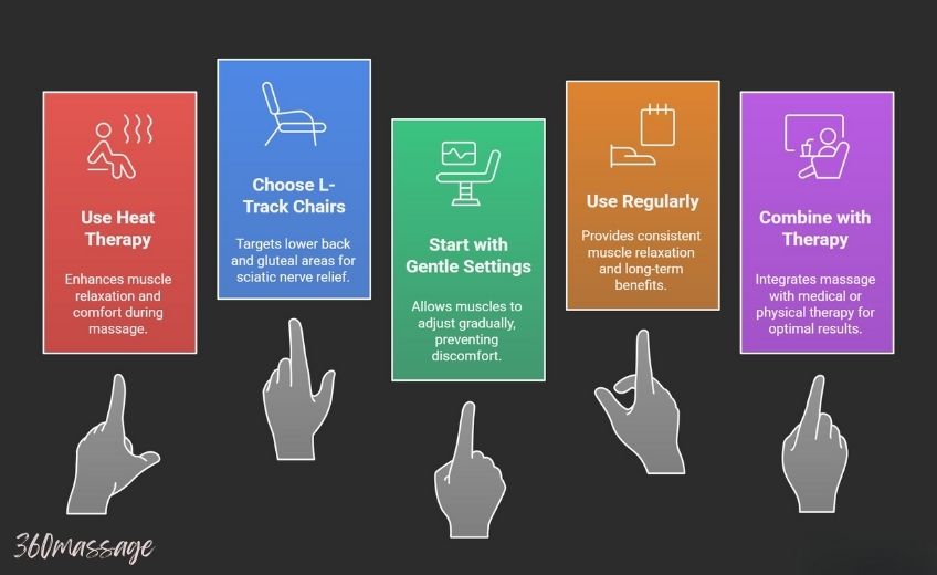 how to use massage chairs for heat therapy