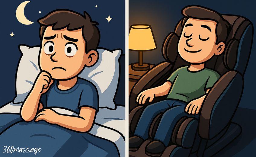 massage chairs before sleep