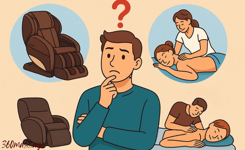 massage chair vs massage therapist