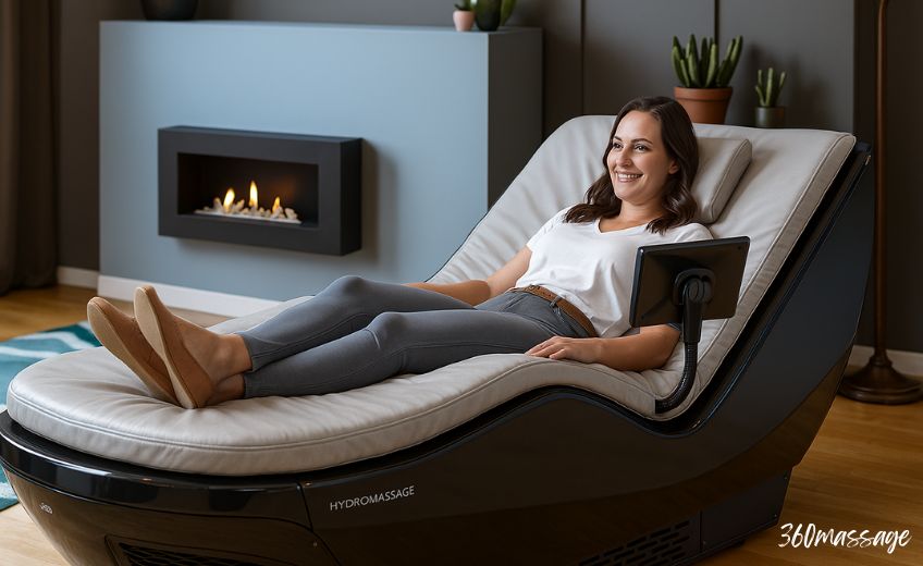 woman on hydromassage bed
