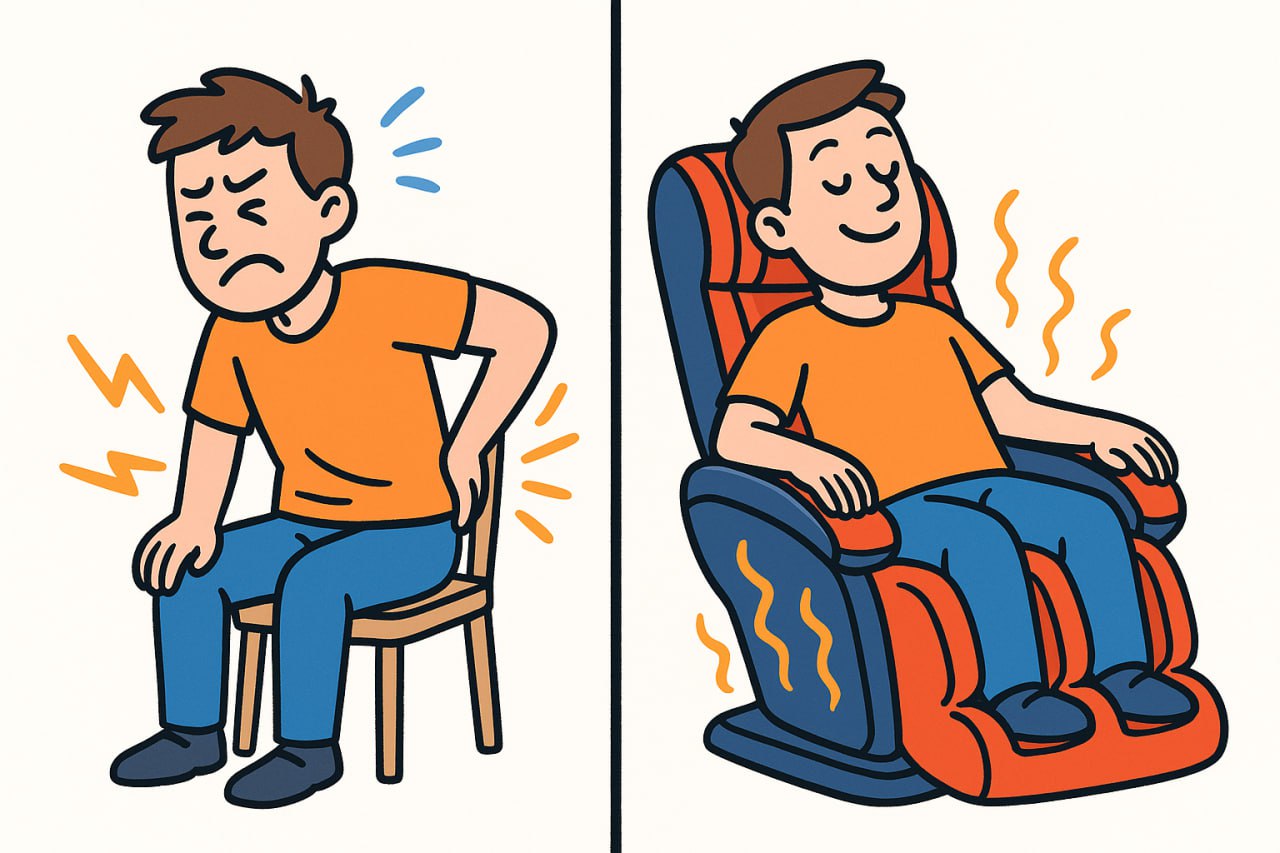 heat therapy in massage chair