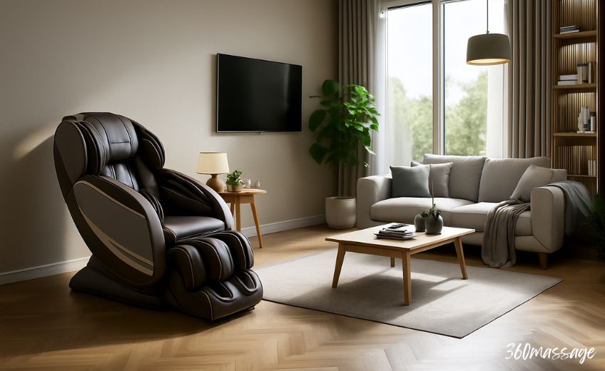 massage chair in living room