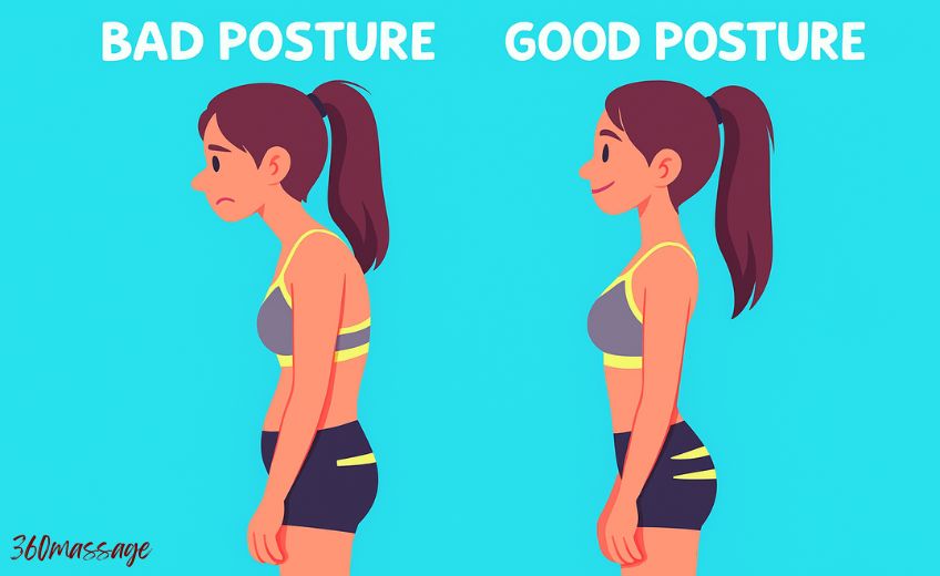 bad posture vs good posture
