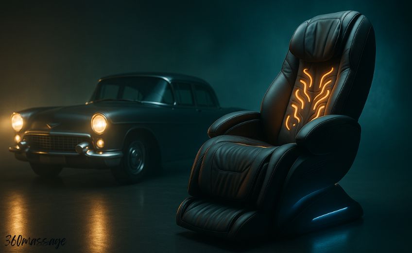 car and a massage chair