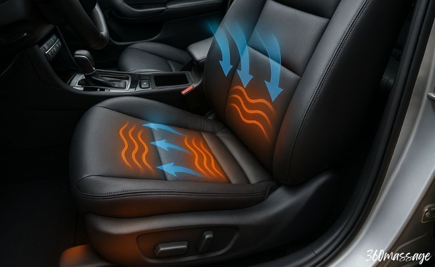 heat therapy in massage seat in cars