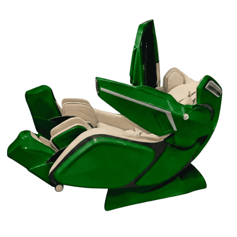 green massage chair