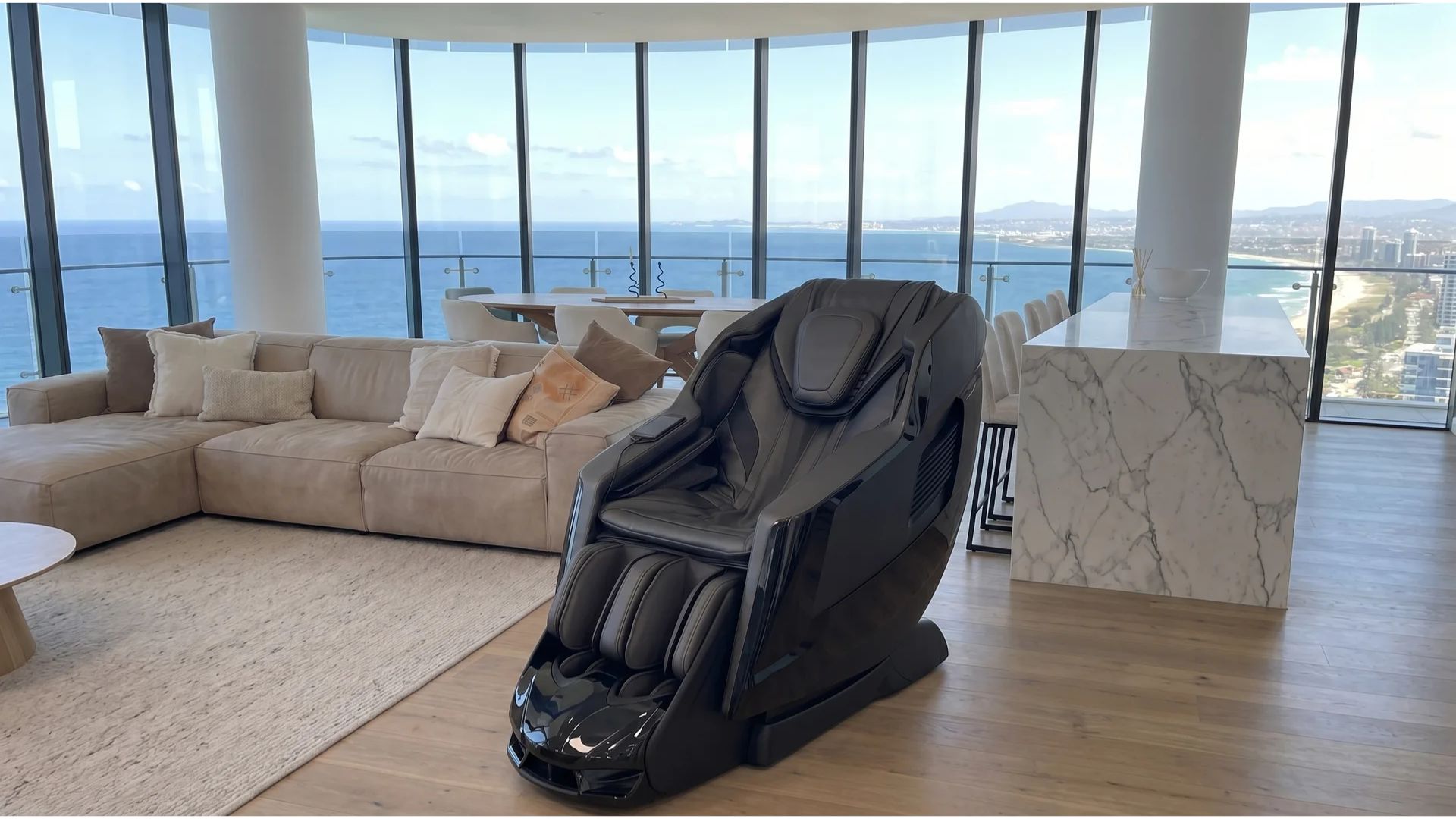 black massage chair in painhouse