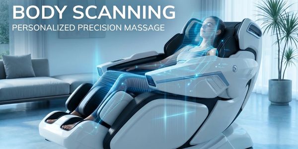 body scanning feature of a massage chair