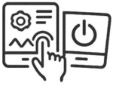 Home 6 dual touch screen icon