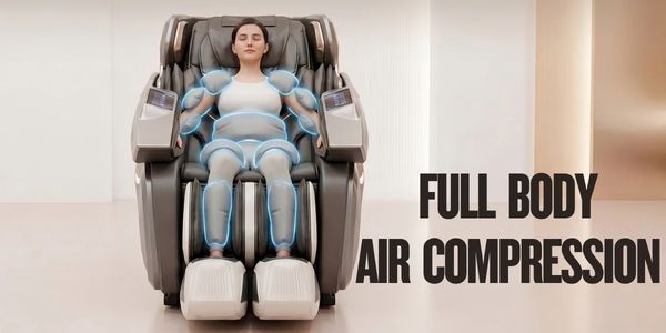 full body air compress feature of a massage chair