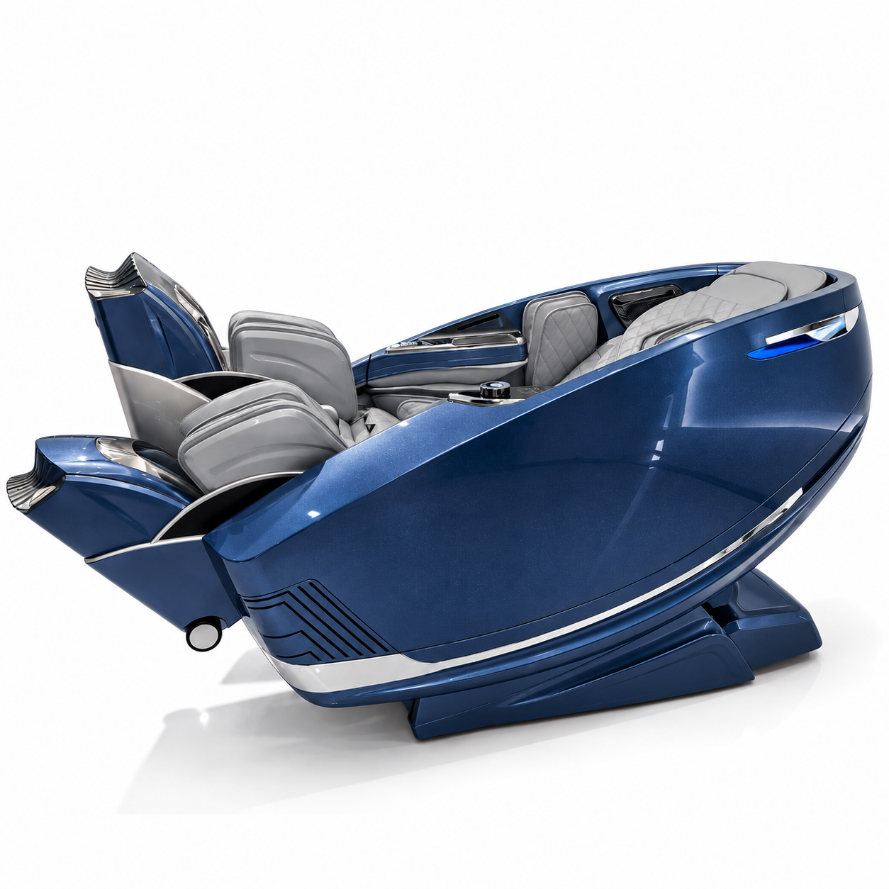 blue burgundy massage chair called auren