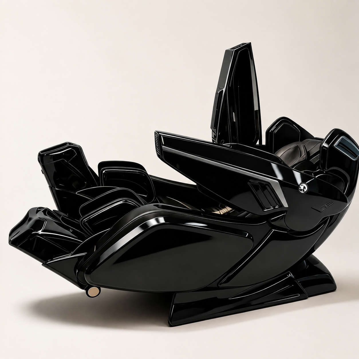 premium black massage chair called weltron
